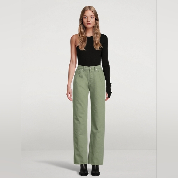Boyish Denim - BOYISH The Ziggy Straight Leg Jeans Color Green Mile Size 27